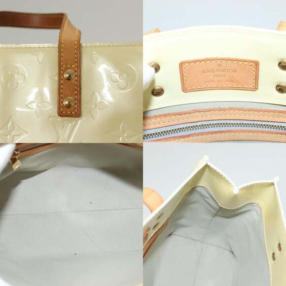 LOUIS VUITTON Monogram Vernis Reade PM Hand Bag Perle M91336 - Picture 11 of 12